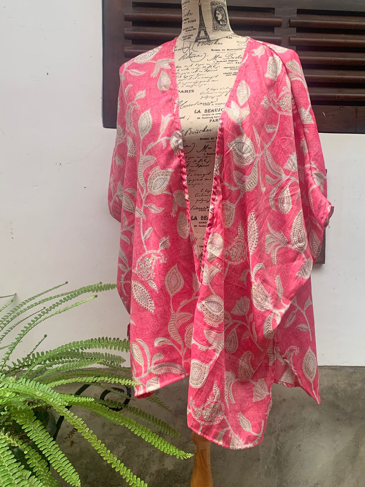 Pink Cotton Kimono